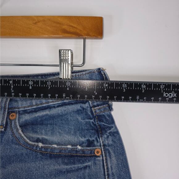 Gap Shorts Womens 0R 25 (29x4) Blue High Rise Stride Short Dark Wash Denim - Picture 7 of 9